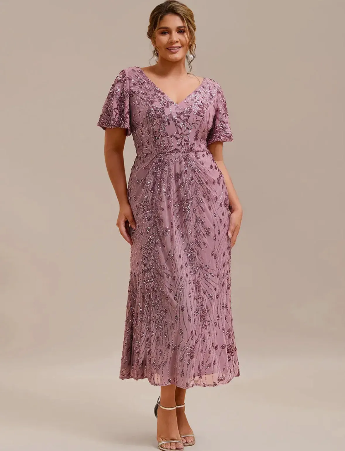 Sequin Midi Dress (4-24) sold by Valencia Boutique product image thumbnail 3