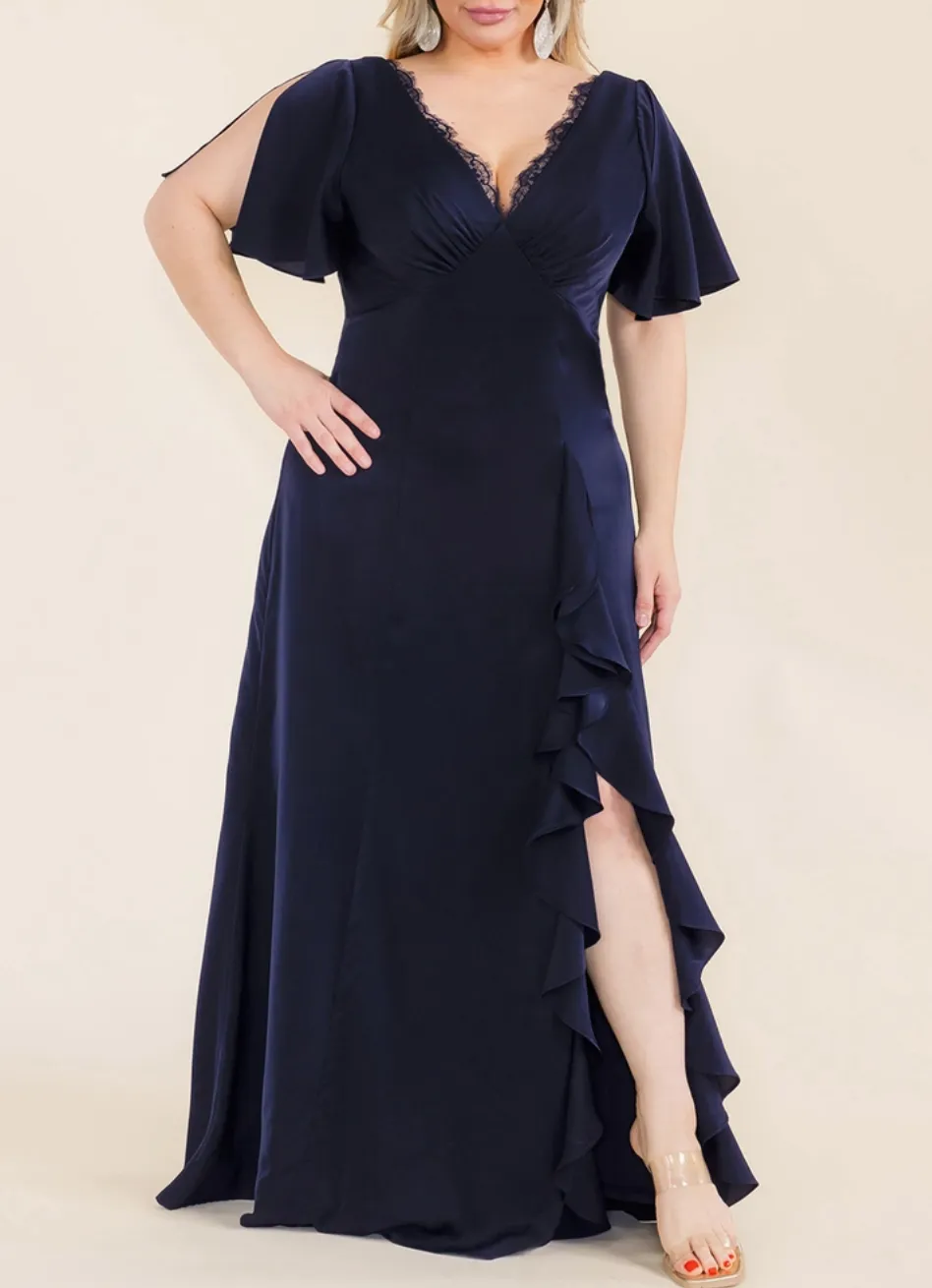 CURVE Lace Trim Maxi Dress sold by Valencia Boutique product image thumbnail 5