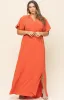 CURVE Faux Wrap Maxi Dress sold by Valencia Boutique