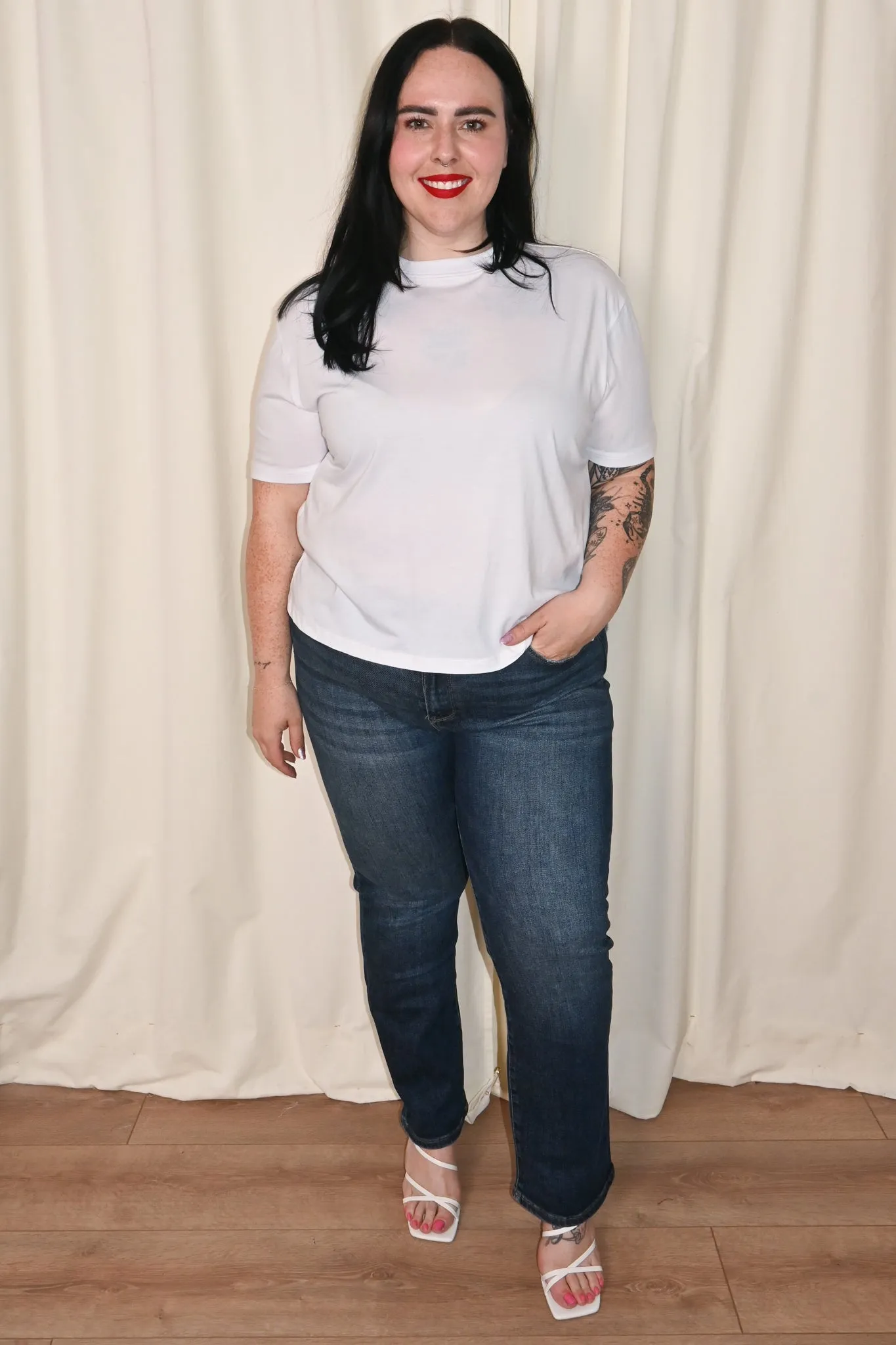 Kylie Slim Straight Jeans (0-3X) sold by Valencia Boutique product image thumbnail 2