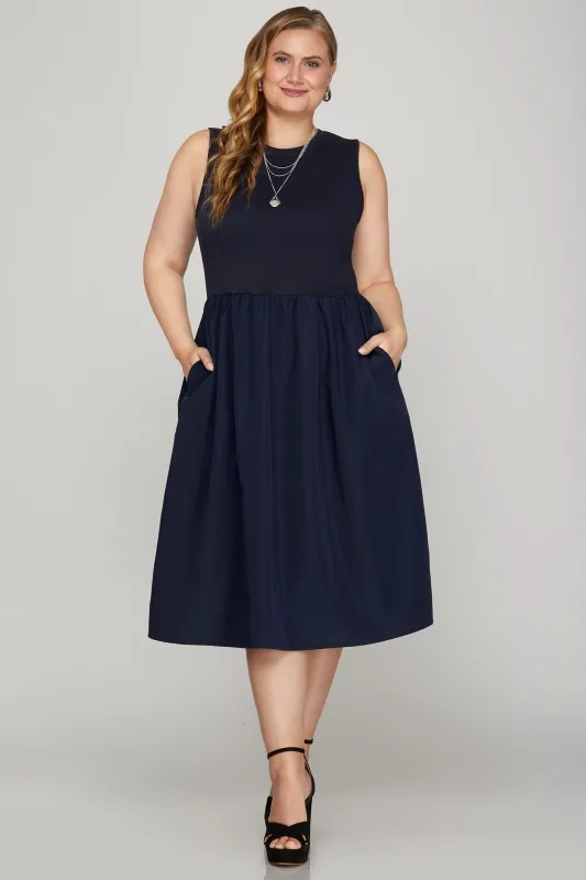 Poplin Sundress (S-2X) sold by Valencia Boutique