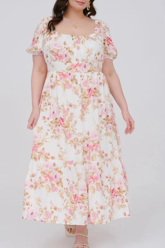 CURVE Floral Midi Dress sold by Valencia Boutique