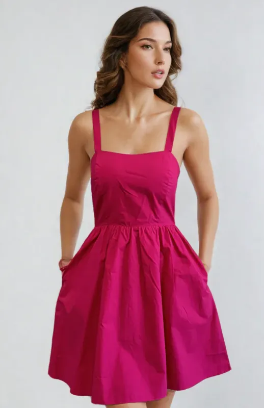 Nonnie Poplin Mini Dress sold by Valencia Boutique