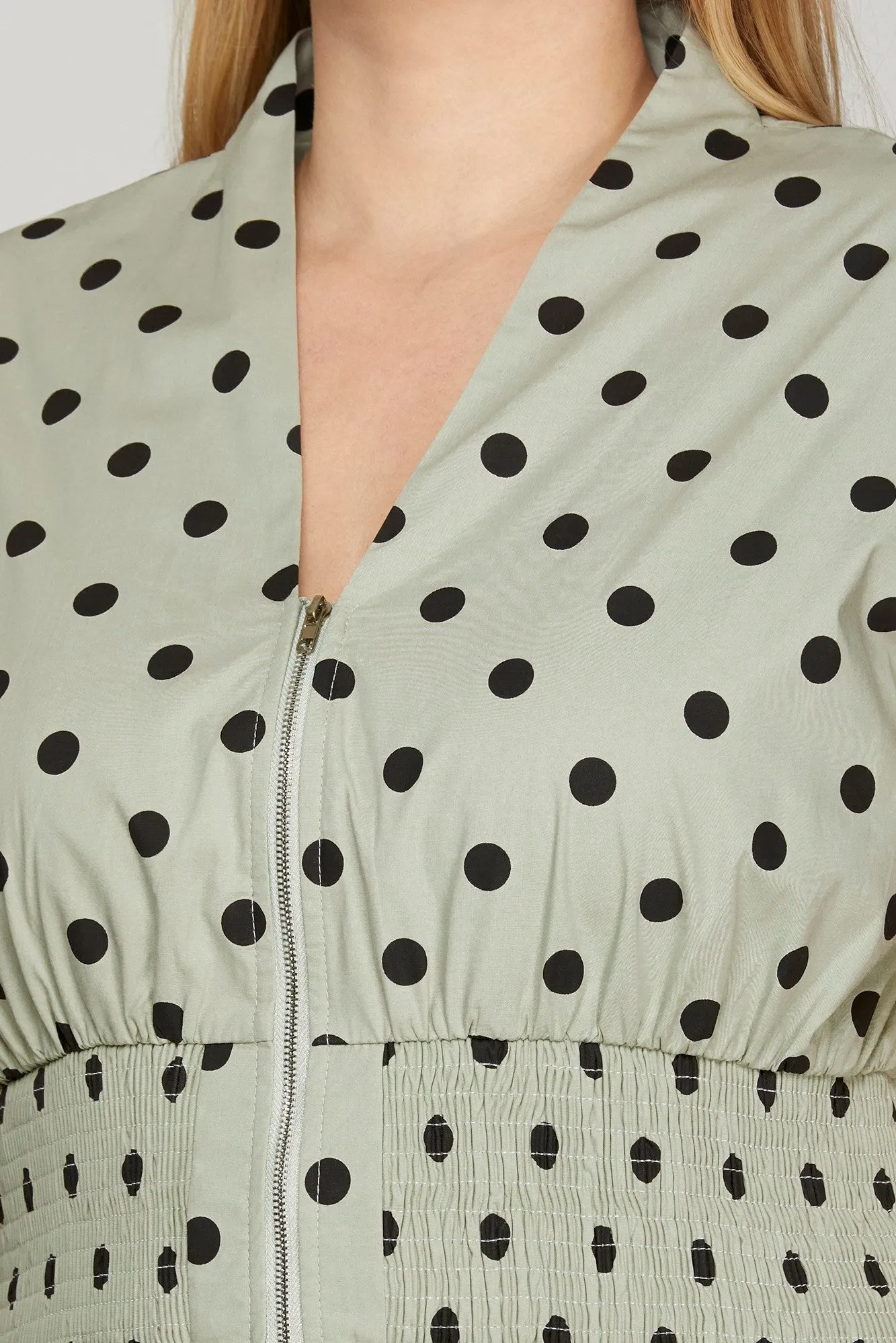 Polka Dot Midi Dress (S-2X) sold by Valencia Boutique product image thumbnail 3