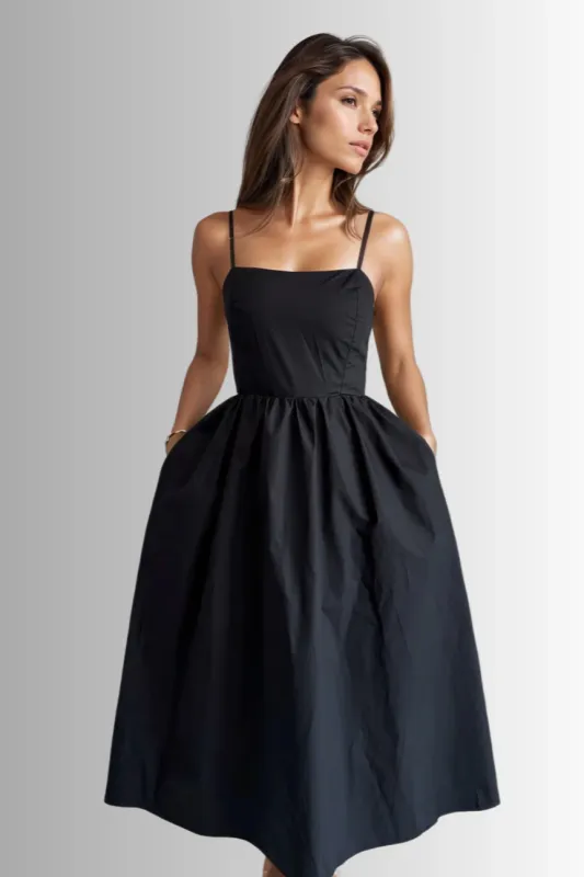 Averie Poplin Mini Dress sold by Valencia Boutique