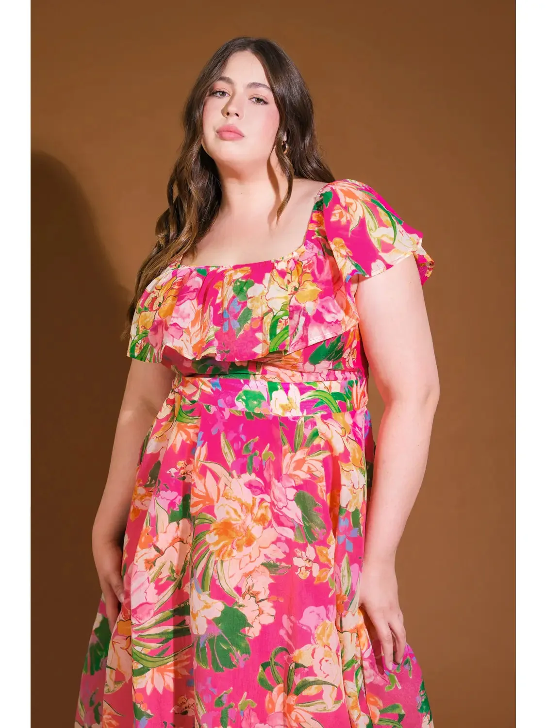 CURVE OTS Midi Dress sold by Valencia Boutique product image thumbnail 3