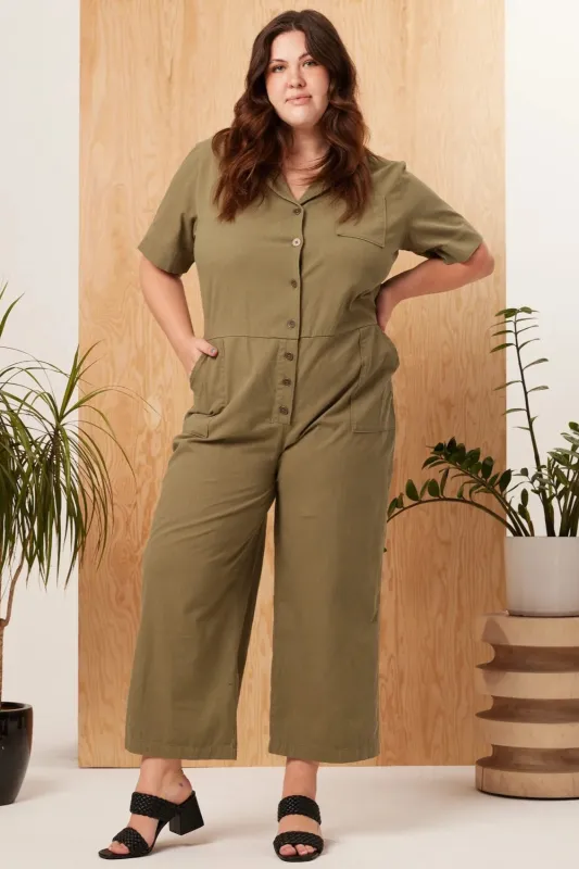 CURVE Gemini Utility Jumpsuit sold by Valencia Boutique