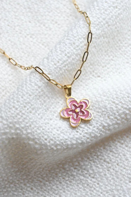 Flower Necklace (2 colours) sold by Valencia Boutique