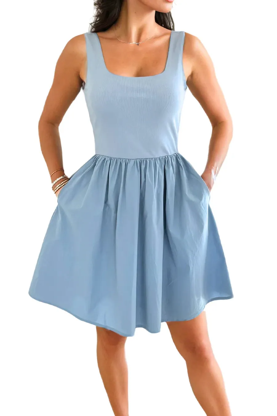Tara Poplin Mini Dress (S-XXL) sold by Valencia Boutique product image thumbnail 3