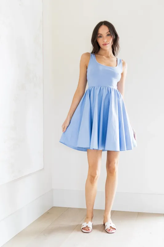 Tara Poplin Mini Dress (S-XXL) sold by Valencia Boutique