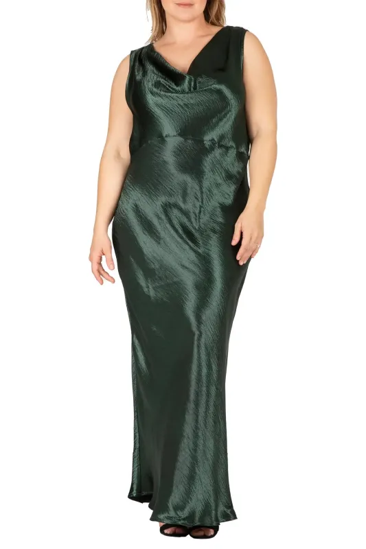 CURVE Evergeen Slip Dress sold by Valencia Boutique