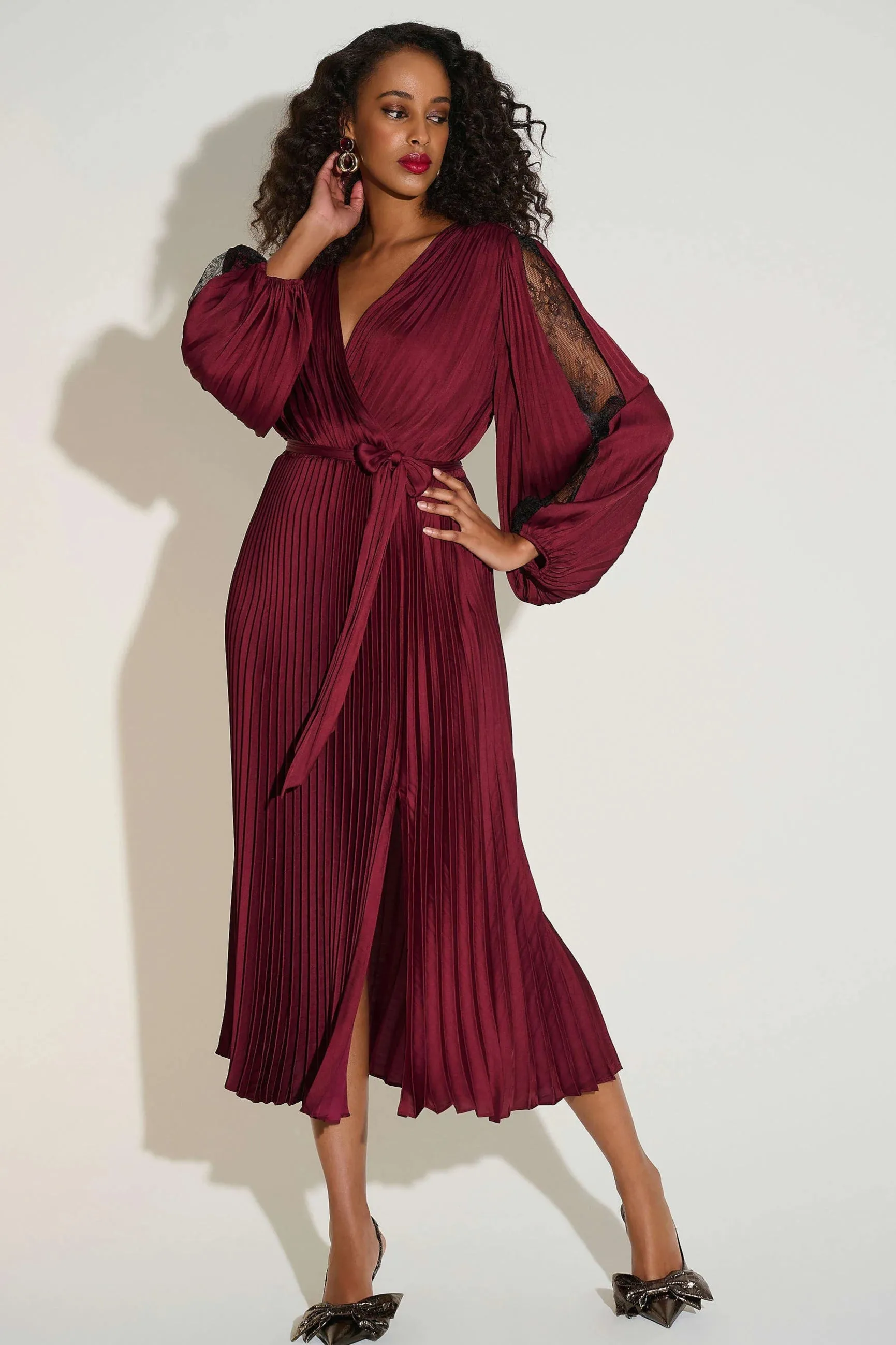 Pleated Midi Dress (S-XXL) sold by Valencia Boutique