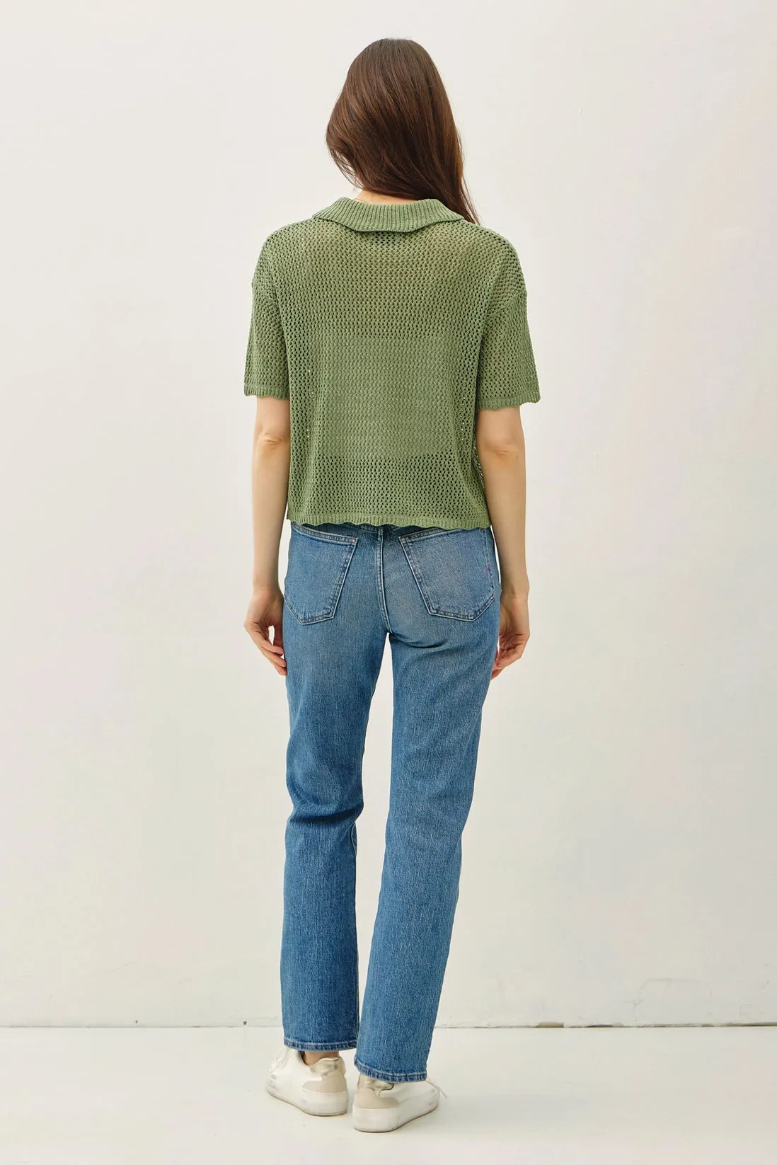 Crochet Knit SS Top sold by Valencia Boutique product image thumbnail 4