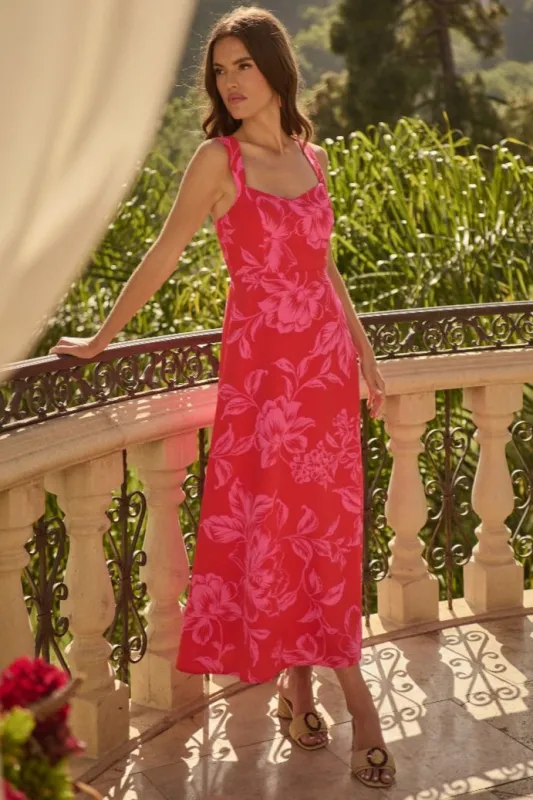Bary Floral Maxi Dress (XS-3X) sold by Valencia Boutique