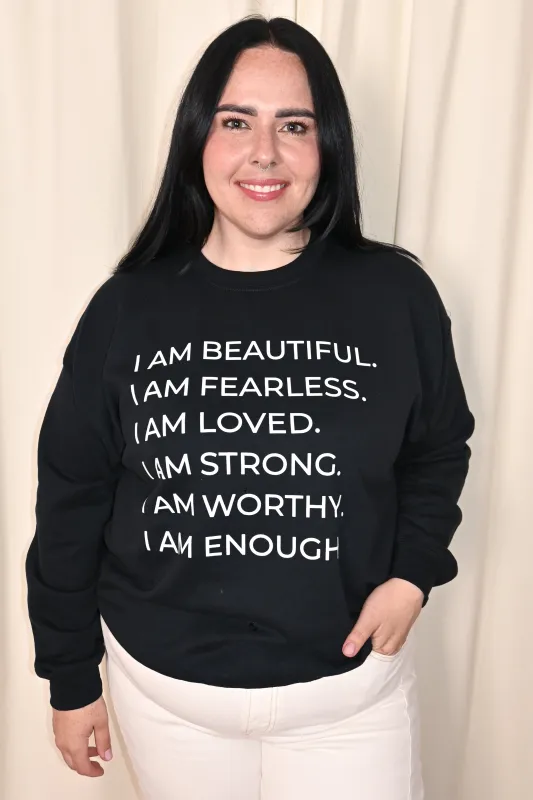 Valencia Affirmation Sweatshirt sold by Valencia Boutique