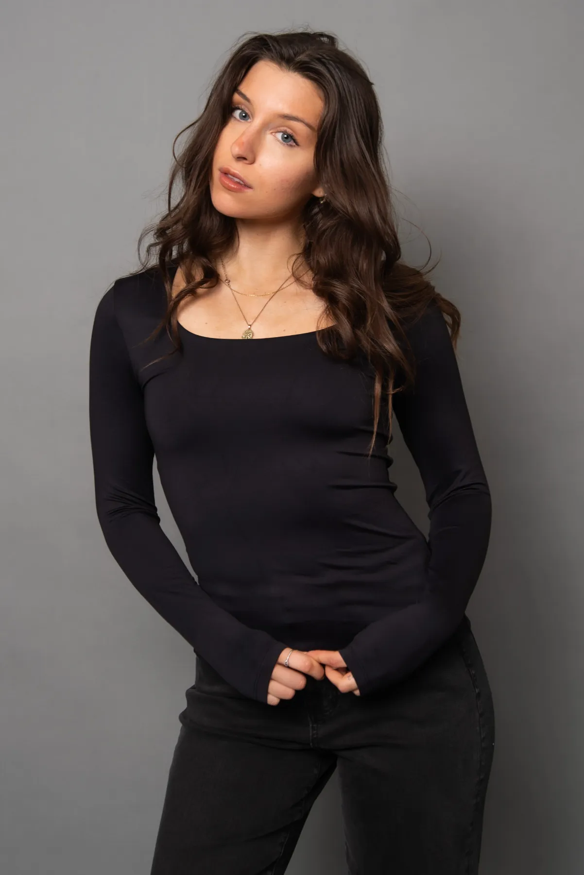 Mariana Long Sleeve Top (2 Colors) sold by Valencia Boutique