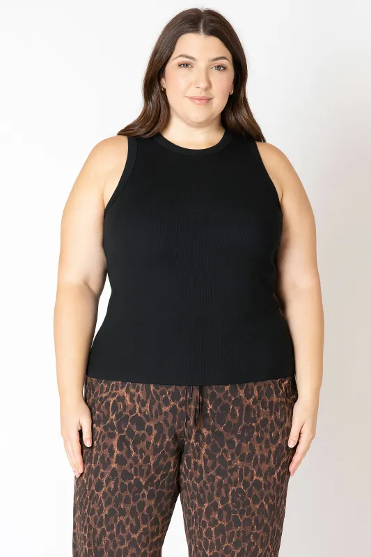 CURVE Ribbed Tank sold by Valencia Boutique