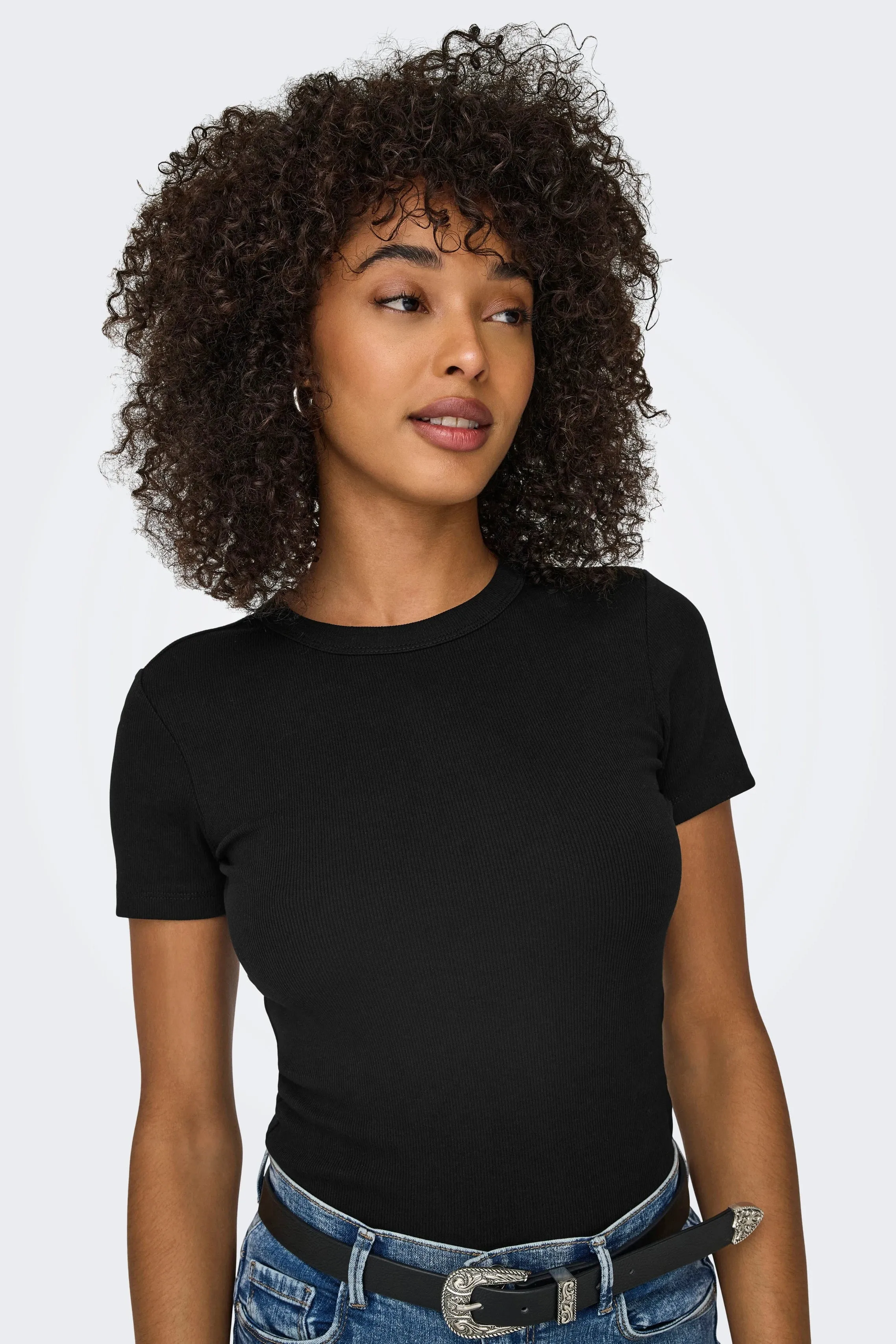 Rib Knit Tee (3 Colors) sold by Valencia Boutique