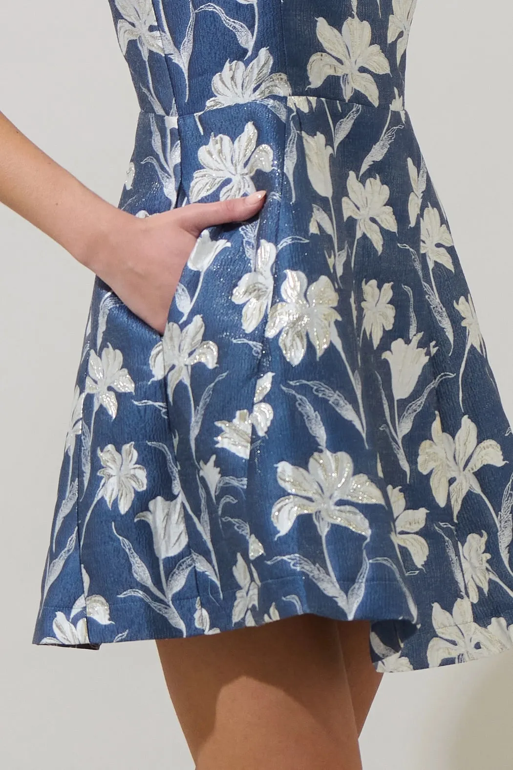 Blakely Jacquard Mini Dress sold by Valencia Boutique product image thumbnail 3