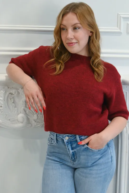 Short Sleeve Sweater (S-XXL) sold by Valencia Boutique