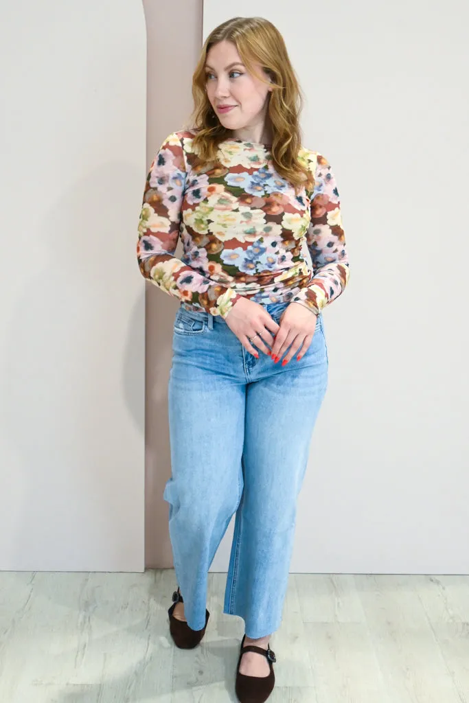 Mesh Floral Top sold by Valencia Boutique product image thumbnail 4