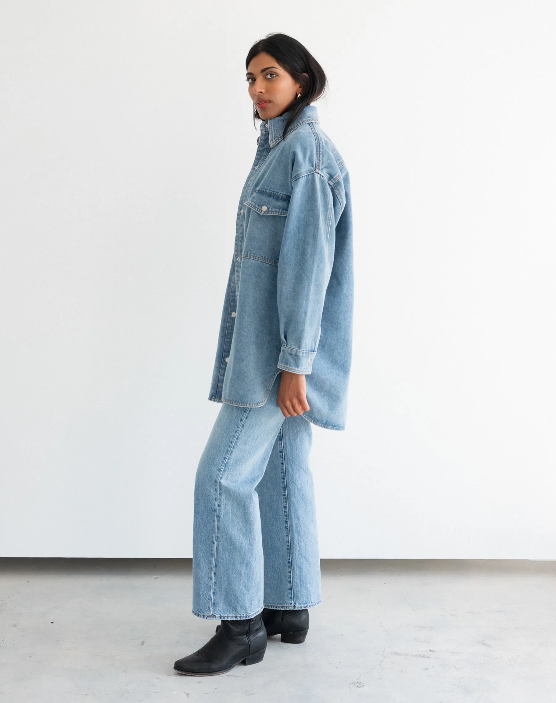 Shania Denim Jacket (S-3X) sold by Valencia Boutique product image thumbnail 2