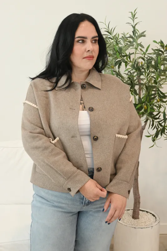 Blanket Stitch Jacket (S-XXL) sold by Valencia Boutique