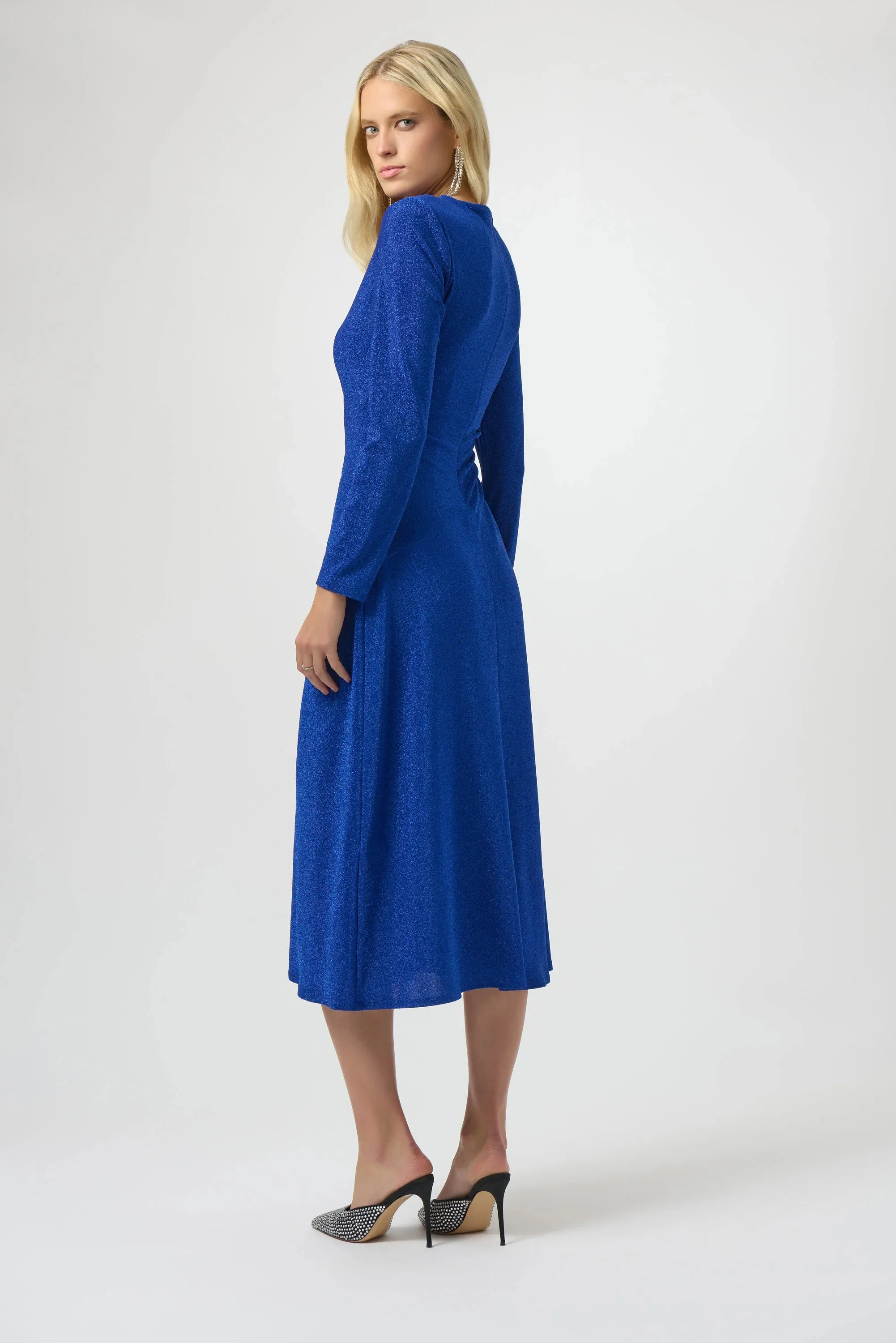 CURVE Shimmer Long Sleeve Midi Dress sold by Valencia Boutique product image thumbnail 4
