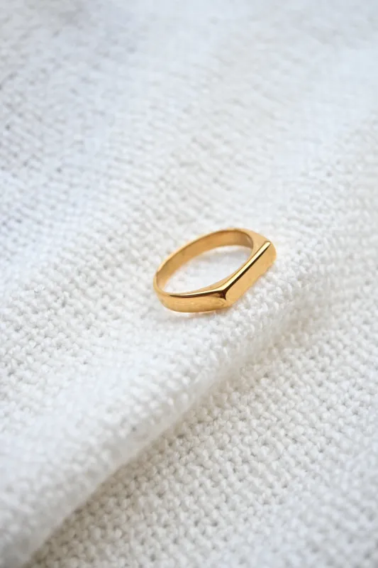 Flat Top Ring (7-12) sold by Valencia Boutique