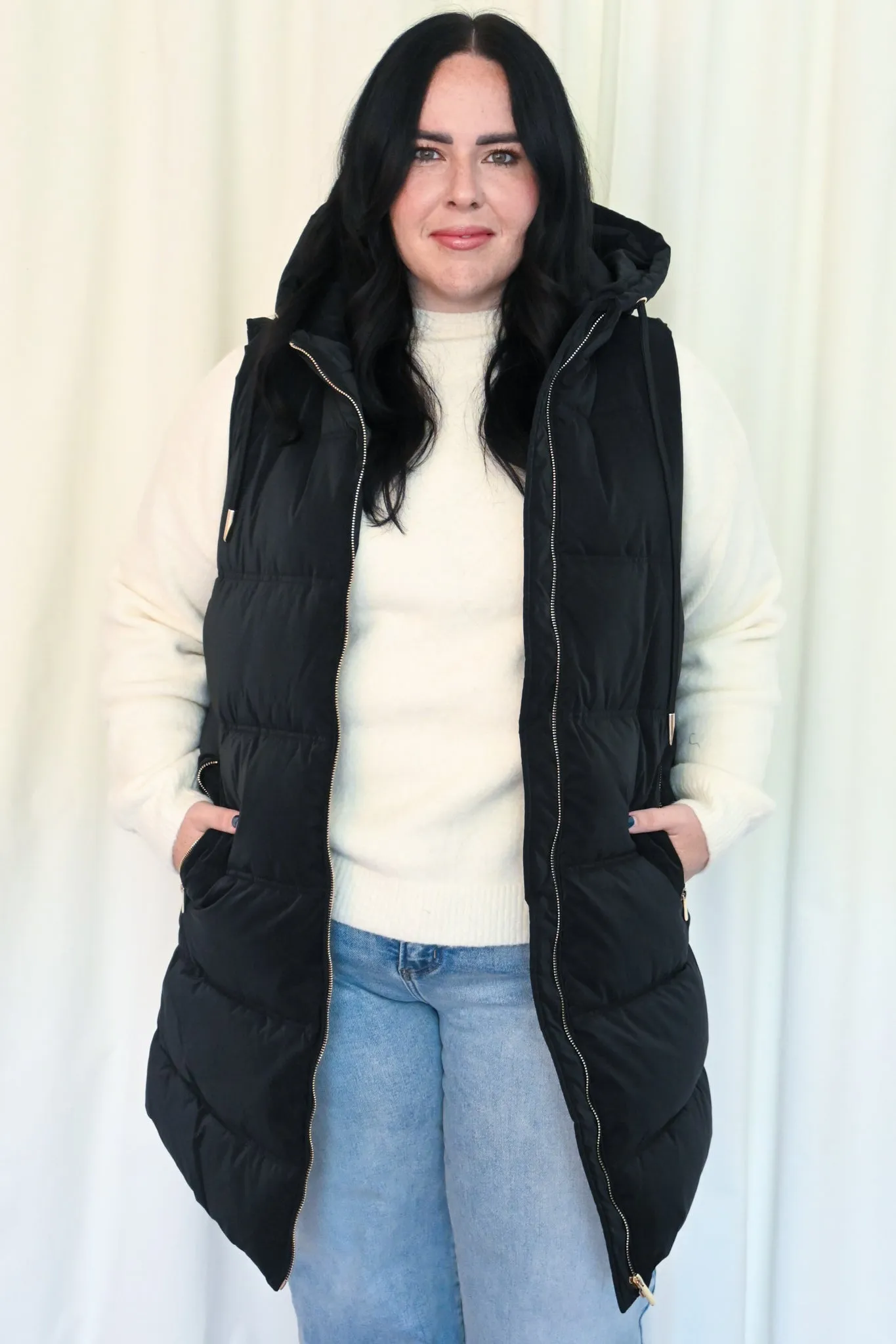 CURVE Puffer Vest sold by Valencia Boutique