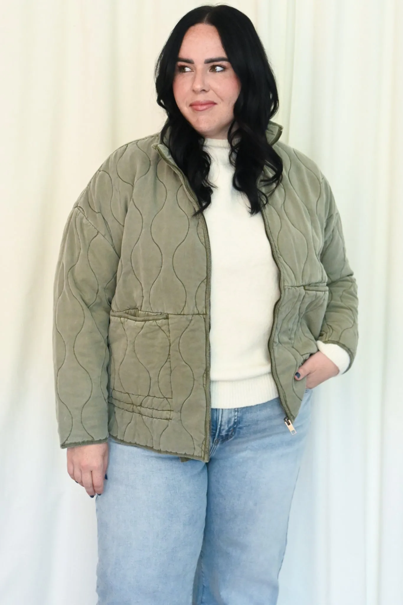 CURVE Quilted Jacket sold by Valencia Boutique
