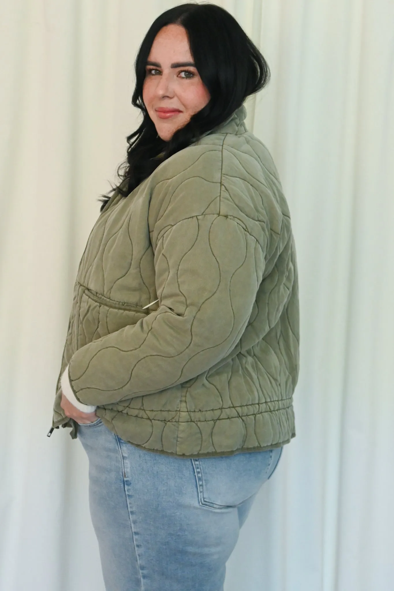 CURVE Quilted Jacket sold by Valencia Boutique product image thumbnail 2