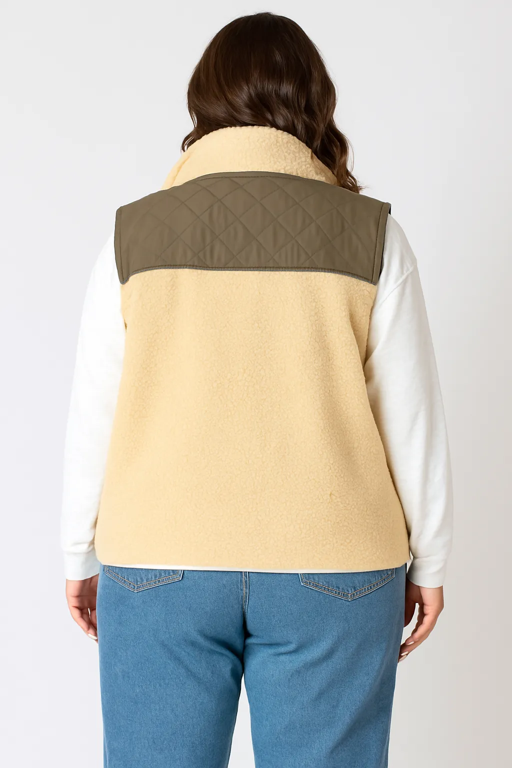 CURVE Sherpa Vest sold by Valencia Boutique product image thumbnail 2