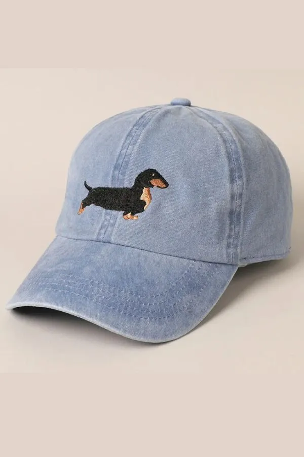 Dachshund Baseball Hat sold by Valencia Boutique