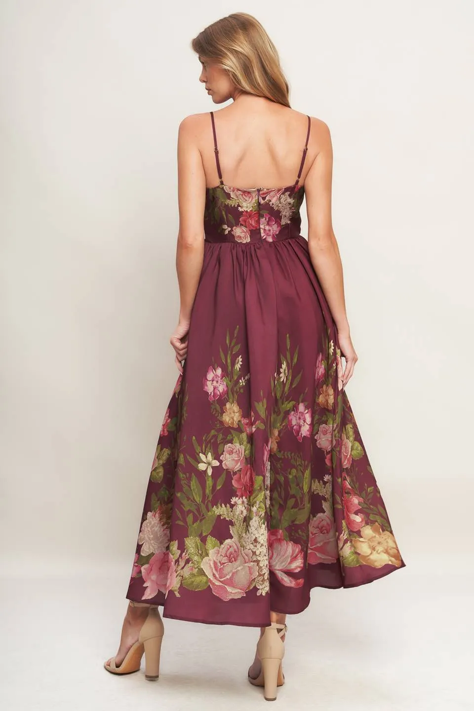 Fall Floral Midi Dress sold by Valencia Boutique product image thumbnail 3