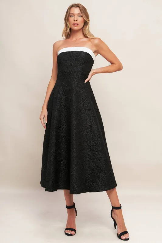 Textured Tuxedo Dress sold by Valencia Boutique