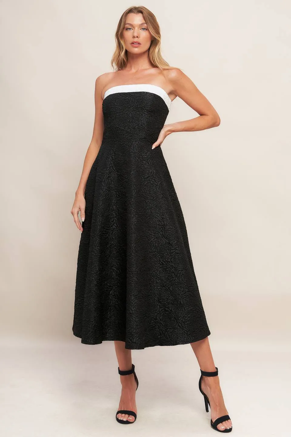 Textured Tuxedo Dress sold by Valencia Boutique
