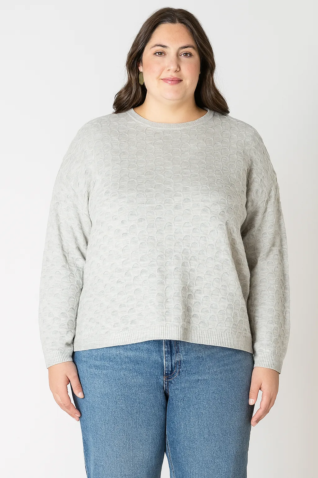 CURVE Scalloped Sweater sold by Valencia Boutique