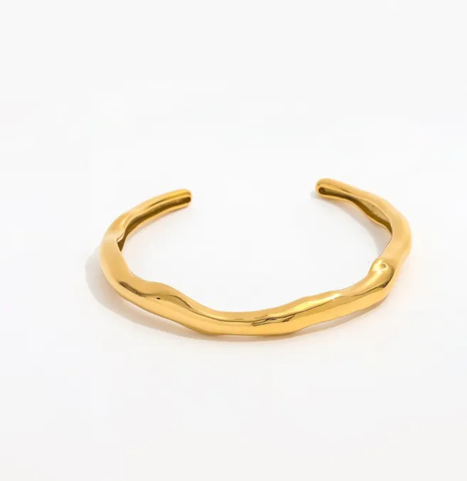 Gold Cuff Bangle sold by Valencia Boutique product image thumbnail 2