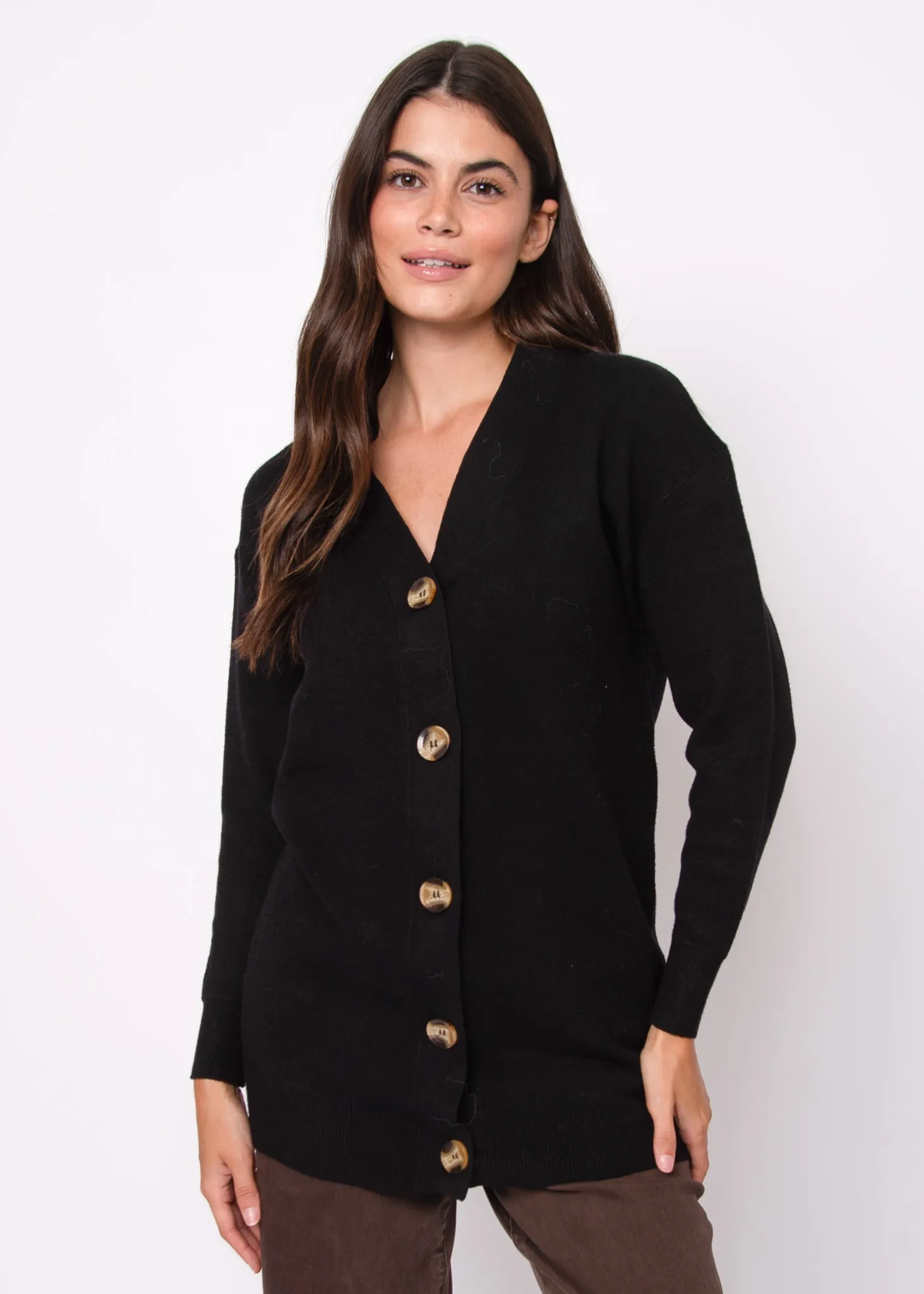 Abella Long Sleeve V-Neck Cardigan sold by Valencia Boutique product image thumbnail 3