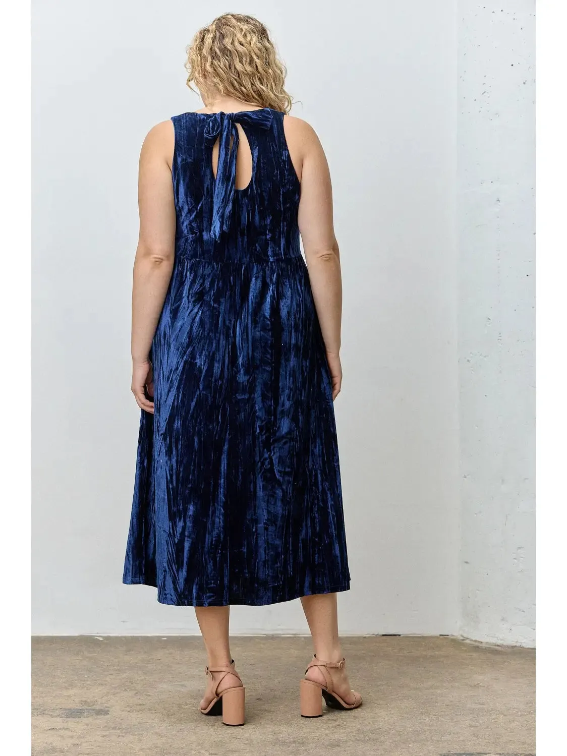 CURVE Velvet Midi Dress sold by Valencia Boutique product image thumbnail 3