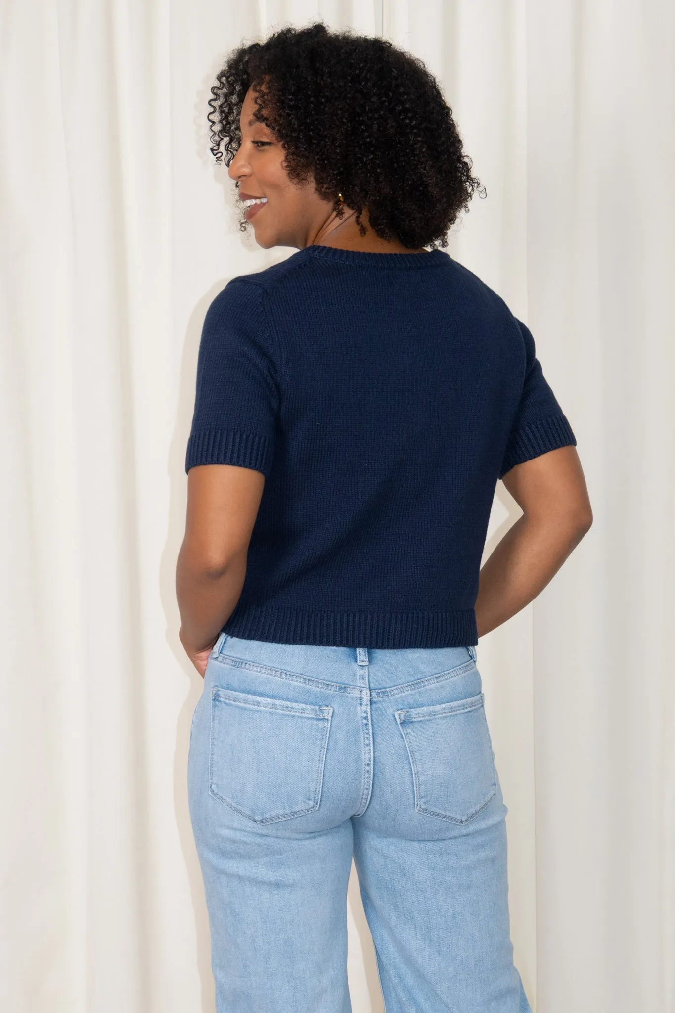 Short Sleeve Cardigan sold by Valencia Boutique product image thumbnail 2