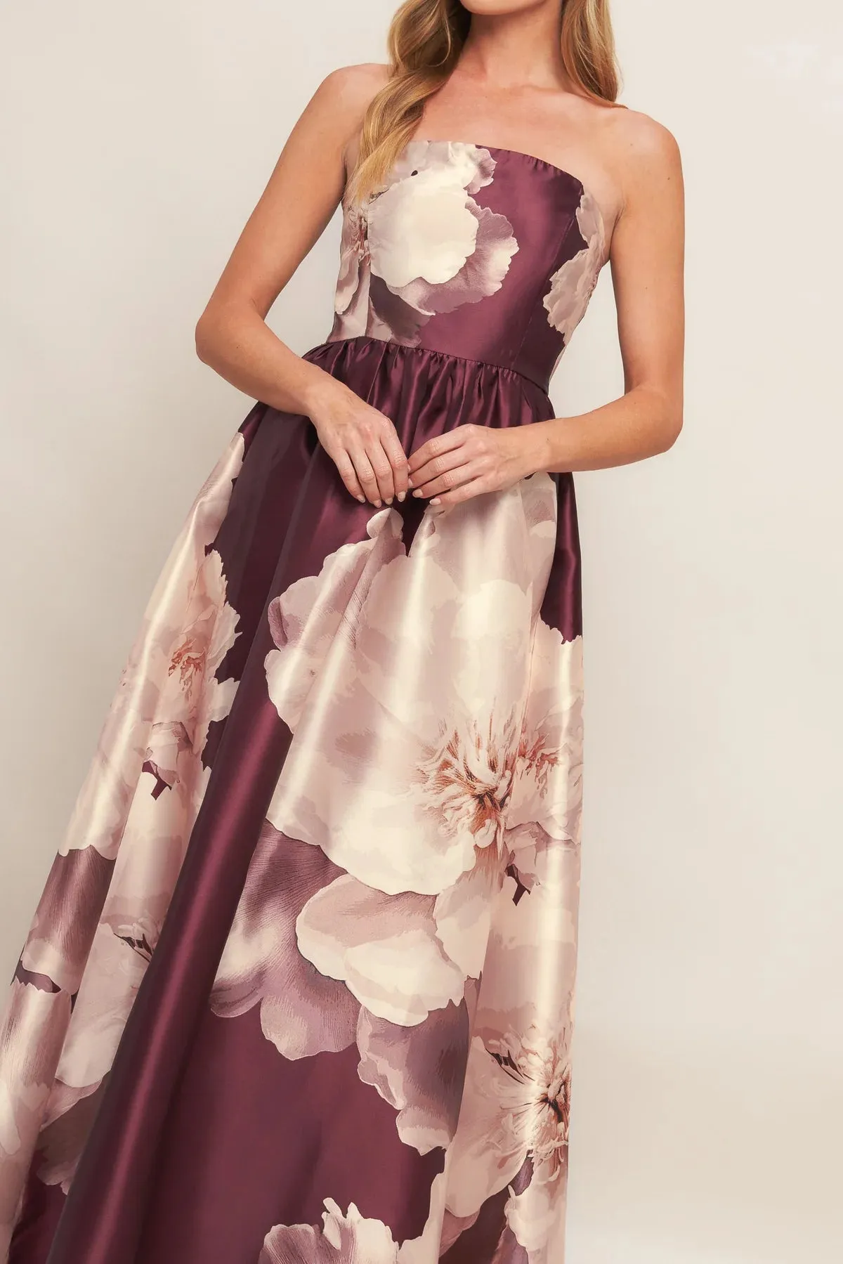 Floral Strapless Maxi Dress sold by Valencia Boutique product image thumbnail 5