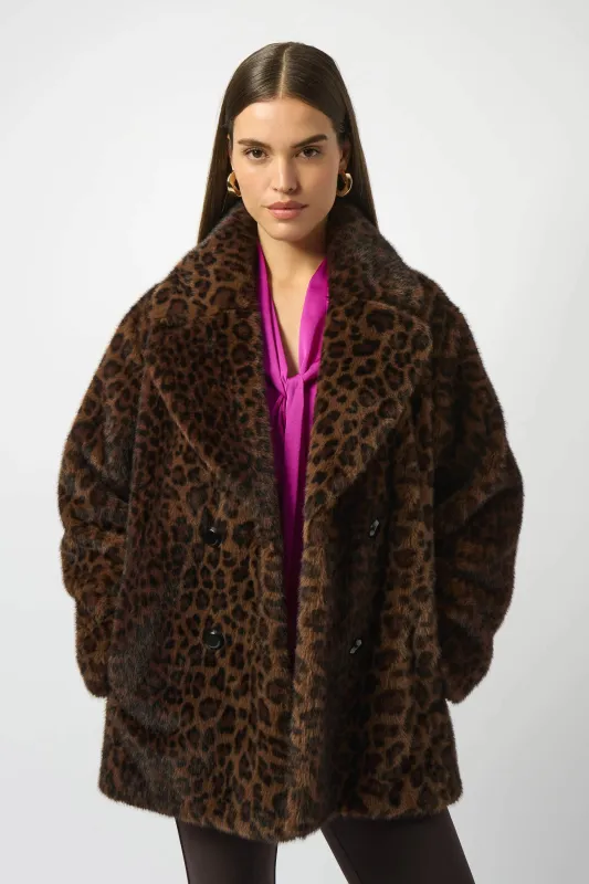 Leopard Faux Fur Jacket (S-XXL) sold by Valencia Boutique