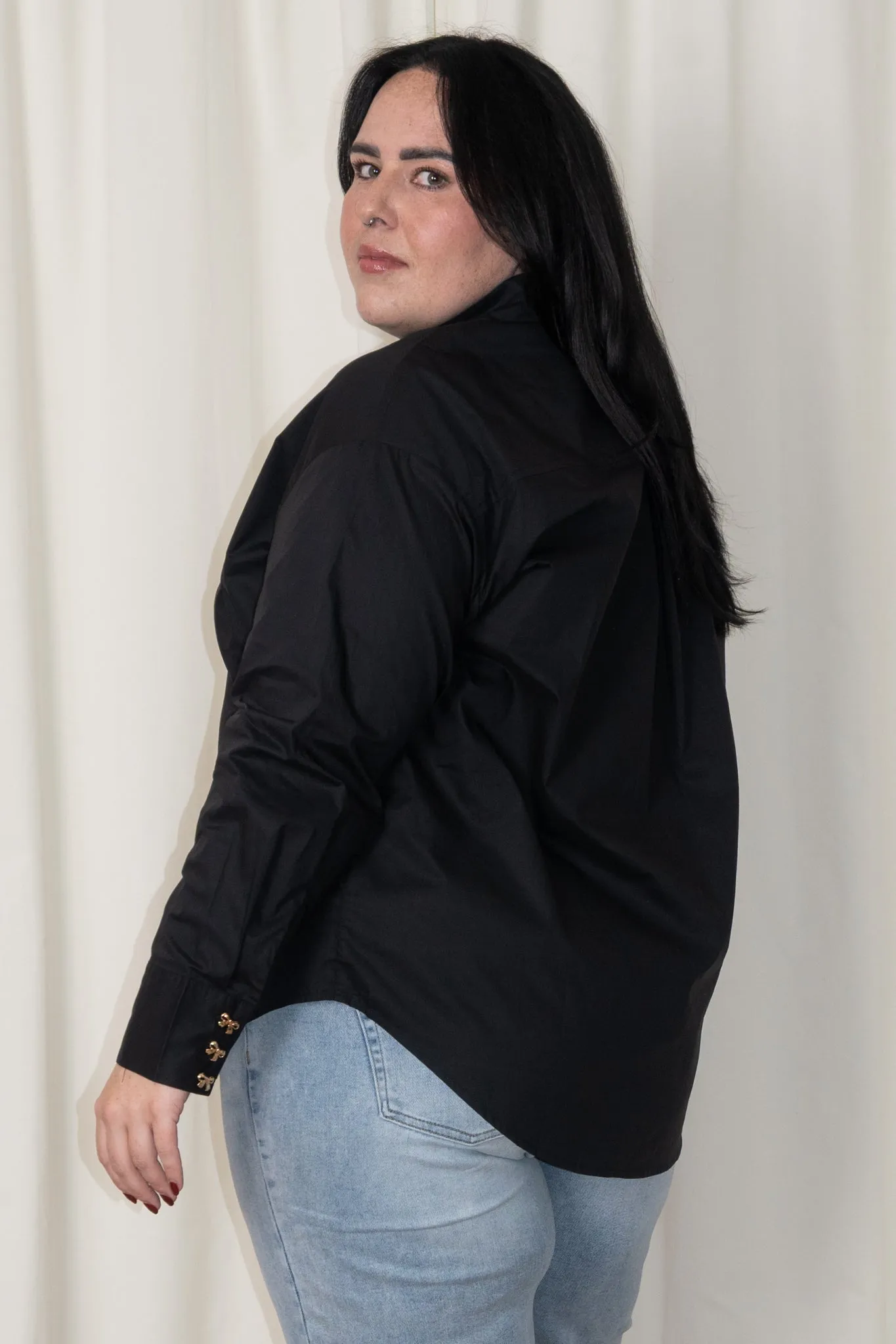 Bow Poplin Blouse sold by Valencia Boutique product image thumbnail 2