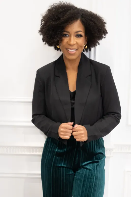 Cropped Blazer sold by Valencia Boutique