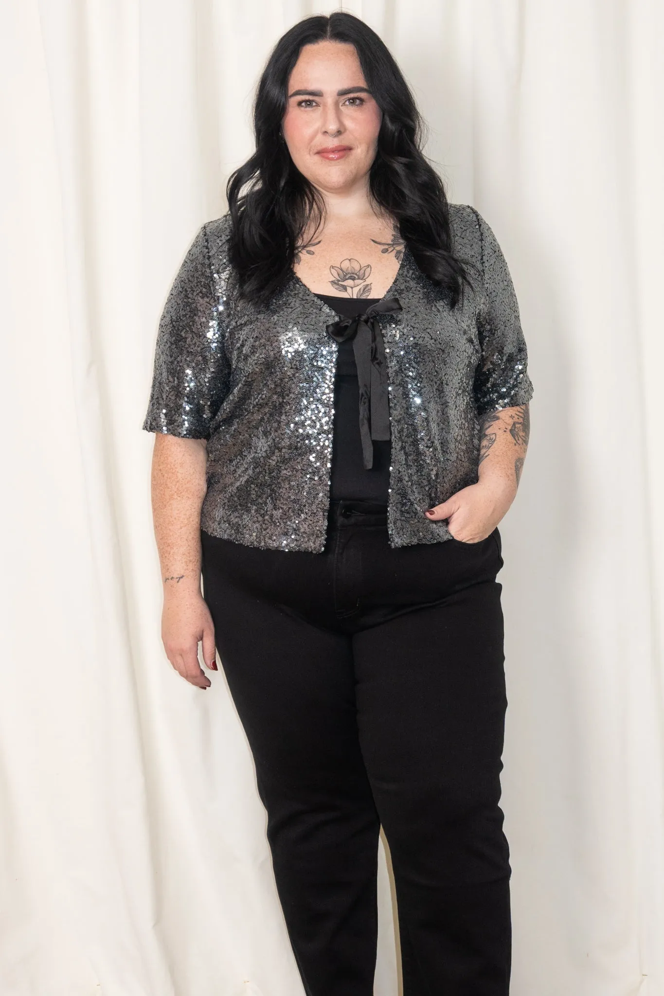 CURVE Laurie Sequin Top sold by Valencia Boutique