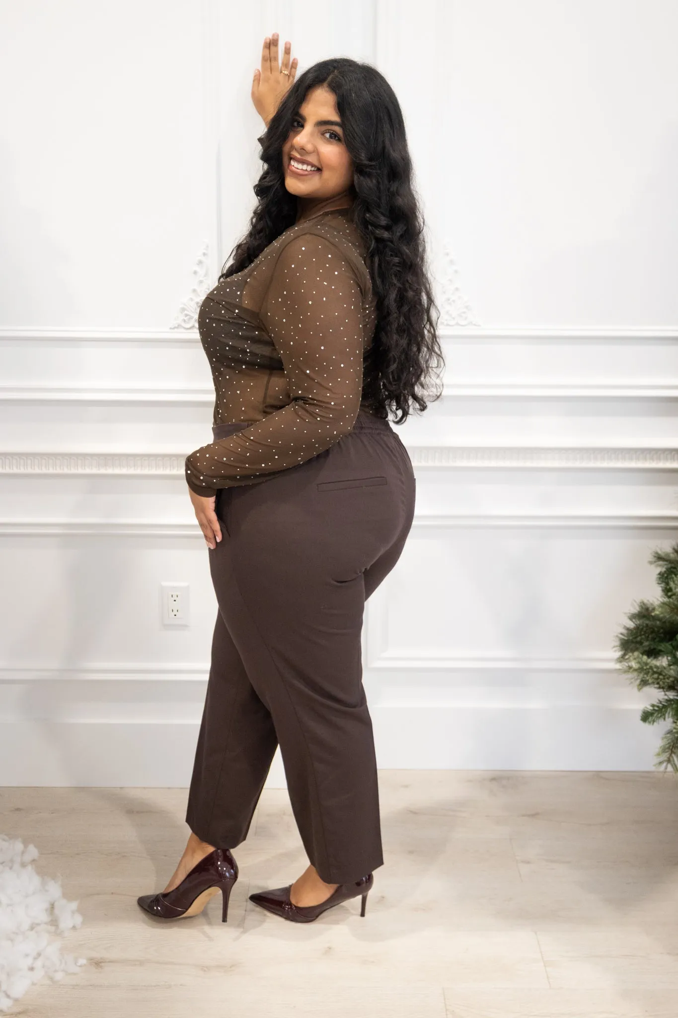 CURVE Mesh Rhinestone Top sold by Valencia Boutique product image thumbnail 2