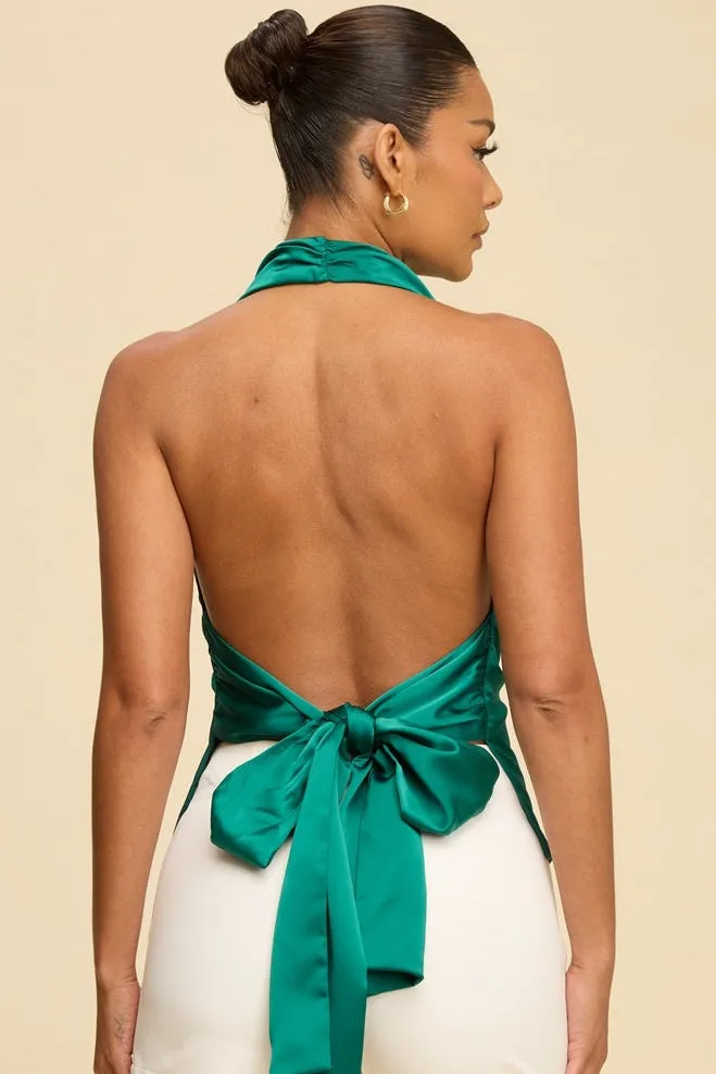 Cowl Neck Backless Top sold by Valencia Boutique product image thumbnail 2