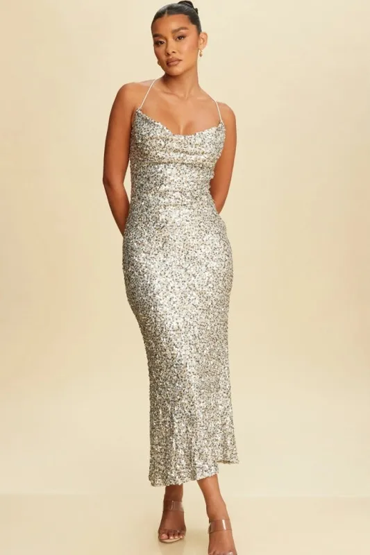 Sequin Midi Dress sold by Valencia Boutique
